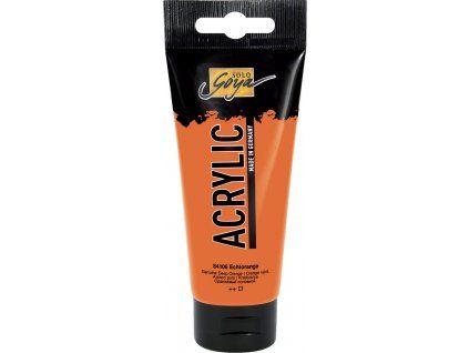 Akrylová barva Kreul Solo Goya 100 ml, odstín oranžová, krémová konzistence