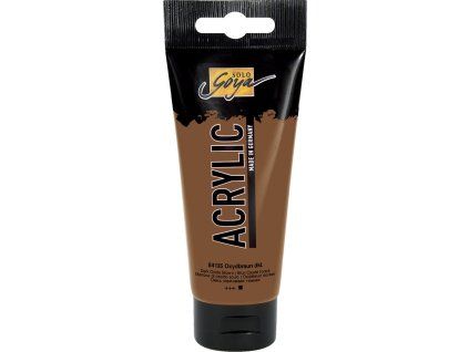 Akrylová barva Kreul Solo Goya 100 ml, odstín hnědá tmavý oxid, krémová konzistence