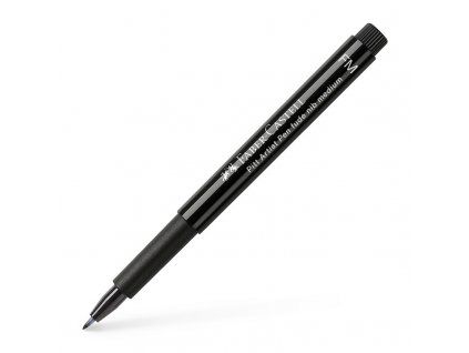 Faber-Castell Pitt Artist Pen FM Fude Medium, umělecký popisovač s černým indickým inkoustem