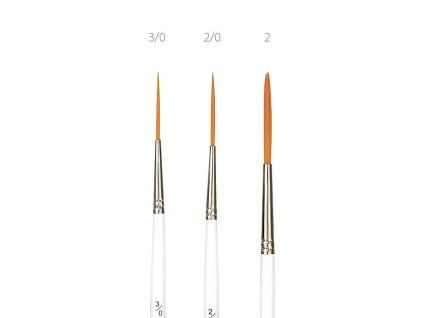 Umělecký štětec ACADEMY liner 1010RL velikost 3/0, dlouhý syntetický vlas pro jemné linky