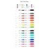 Monami Fabric Marker Brush hnědá, jednotlivý fix na světlý textil