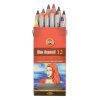 Koh-i-Noor Wax Aquarelle 8282 sada uměleckých akvarelových voskových pastelů