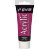 Akrylová barva Kreul El Greco 75 ml, odstín červená vínová, krémová konzistence