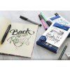 Sada 6 popisovačů Faber-Castell Pitt Artist Pen Brush, světlostálý inkoust, teplé odstíny