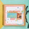 Docraft scrapbook album kraft 40 listů, ideální pro svatební nebo dětské vzpomínky