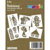 Magic papírové šablony sada U1 Afrika, 6 ks, bílý karton 220g, formát 11x14 cm