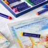 Olejové pastelové křídy Faber-Castell, sada 36 barev, základní i jemné pastelové tóny