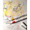 Uni EMOTT liner Mitsubishi Pencil, extra lehké psaní, borovicově zelená 0,4 mm