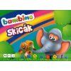 Skicák Bambino A4 bílý 190 g/m2, lepený blok 10 listů kreslícího kartonu