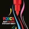 Akrylové popisovače Uni POSCA PC-5BR, sada 16 barev se štětcovým hrotem pro precizní i expresivní tahy
